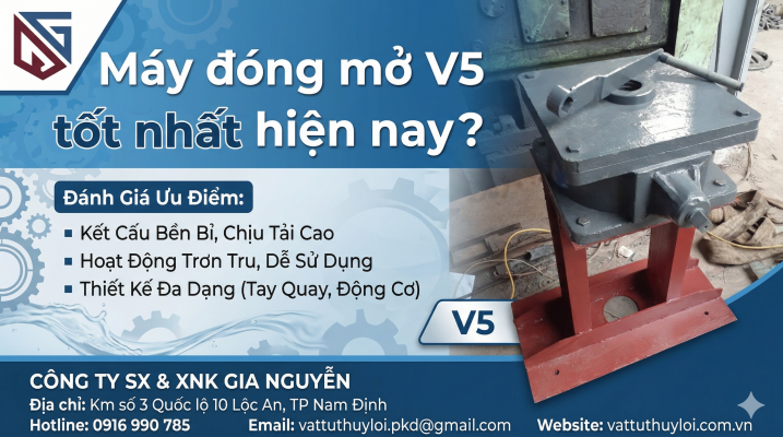 Máy Đóng Mở V5 Loại Nào Tốt Nhất Hiện Nay? Cách Chọn Chuẩn Cho Từng Công Trình