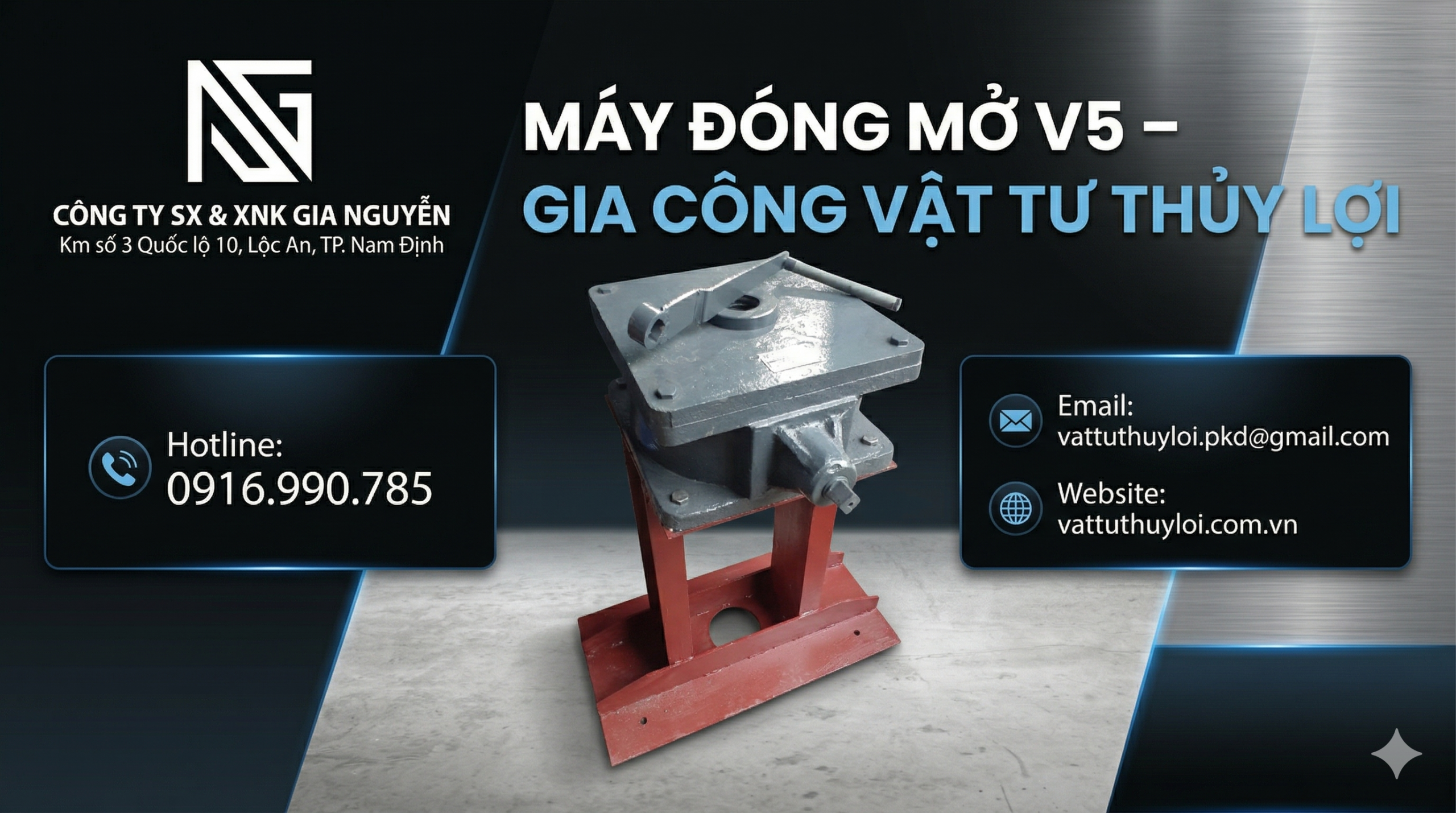 Máy Đóng Mở V5 Là Gì? Giải Pháp Nâng Hạ Cửa Cống Hiệu Quả, Bền Bỉ