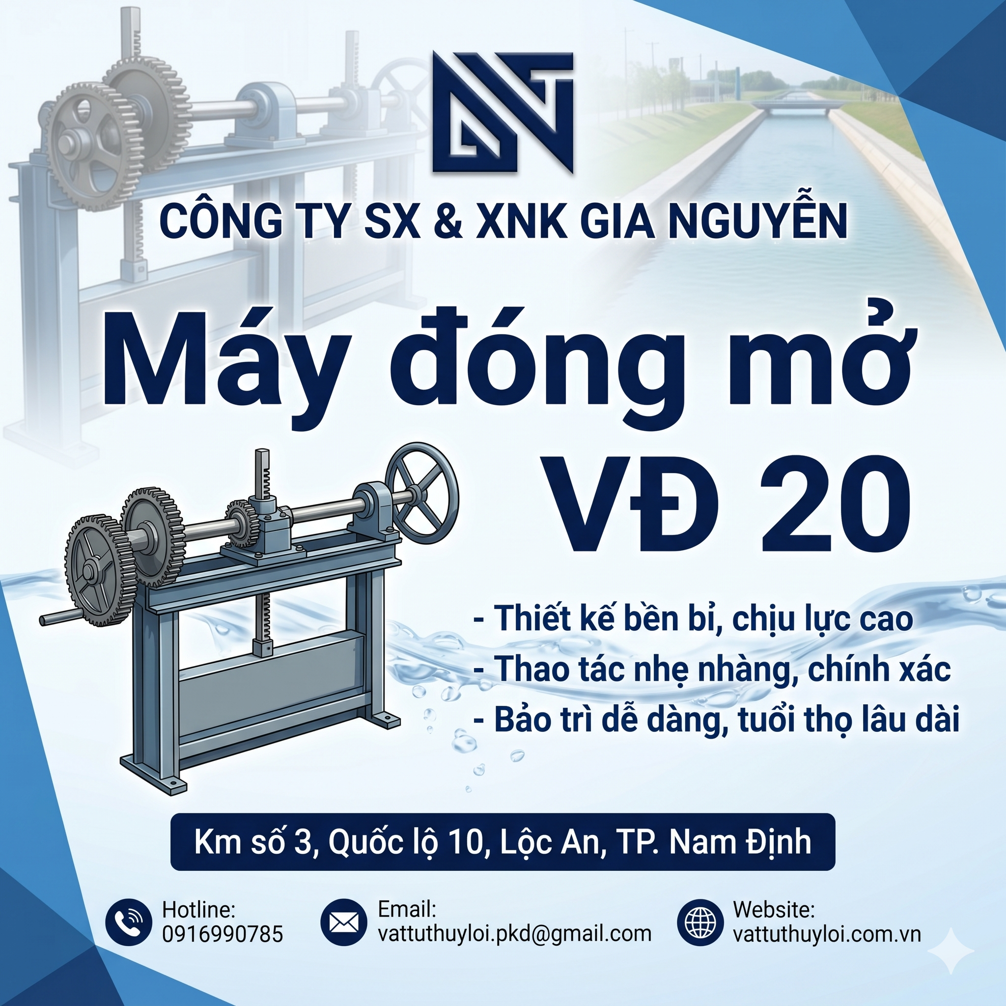 Cấu tạo của máy đóng mở VĐ20