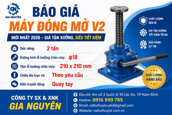 Báo Giá Máy Đóng Mở V2 Mới Nhất 2026 – Giá Tận Xưởng, Siêu Tiết Kiệm