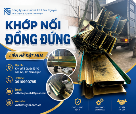Khớp Nối Đồng Đứng Chất Lượng Cao | Bền Bỉ, Chống Ăn Mòn, Giá Tốt