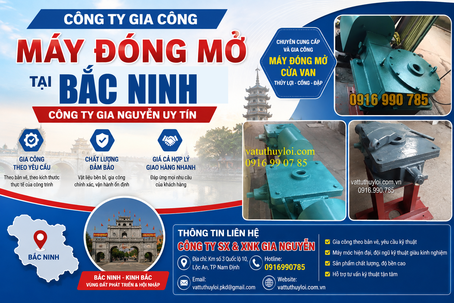 Công Ty Gia Công Máy Đóng Mở Tại Bắc Ninh – Công Ty Gia Nguyễn Uy Tín