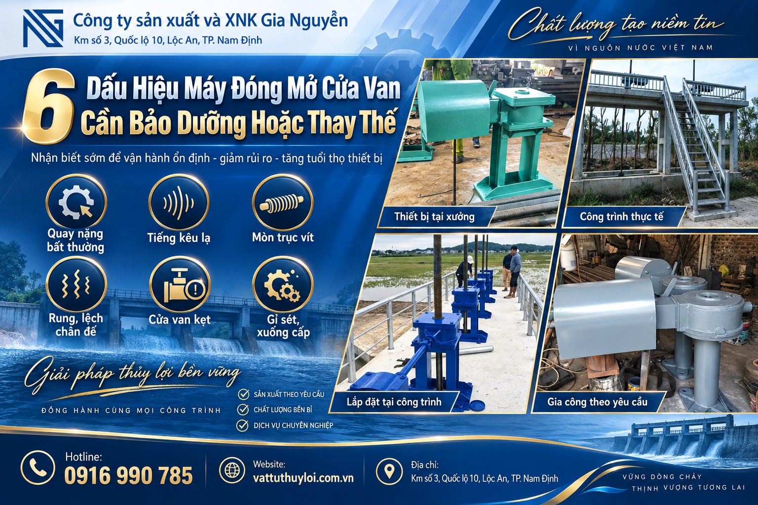 6 Dấu Hiệu Máy Đóng Mở Cửa Van Cần Bảo Dưỡng Hoặc Thay Thế