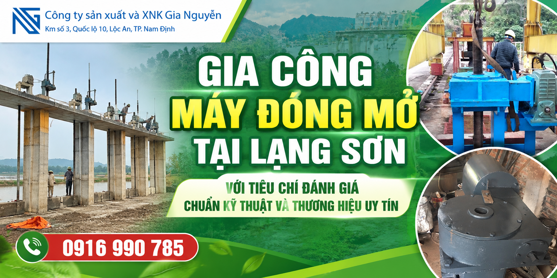 Gia công máy đóng mở tại Lạng Sơn với tiêu chí đánh giá chuẩn kỹ thuật và thương hiệu uy tín
